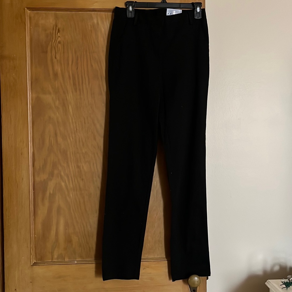 NWT Izod approved schoolwear black uniform pants size 7- runs small